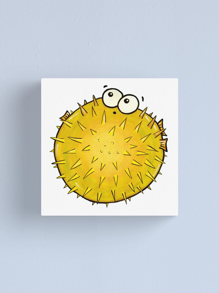 Alternate view of Barry the Blowfish Canvas Print