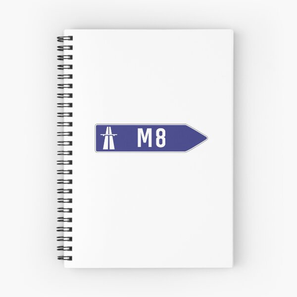 Item preview, M8 uk motorway sign designed and sold by qlobba.