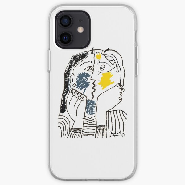 Pablo Picasso The Kiss 1979 Artwork Reproduction For T Shirt, Framed Prints iPhone Soft Case