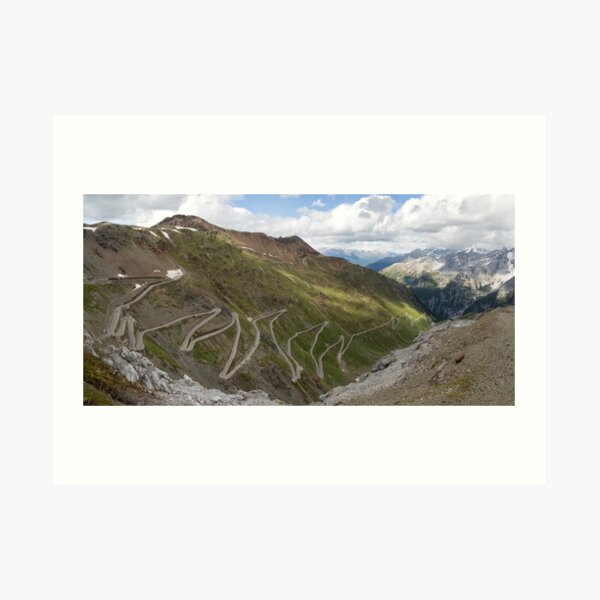 Curves of Stelvio Pass Art Print