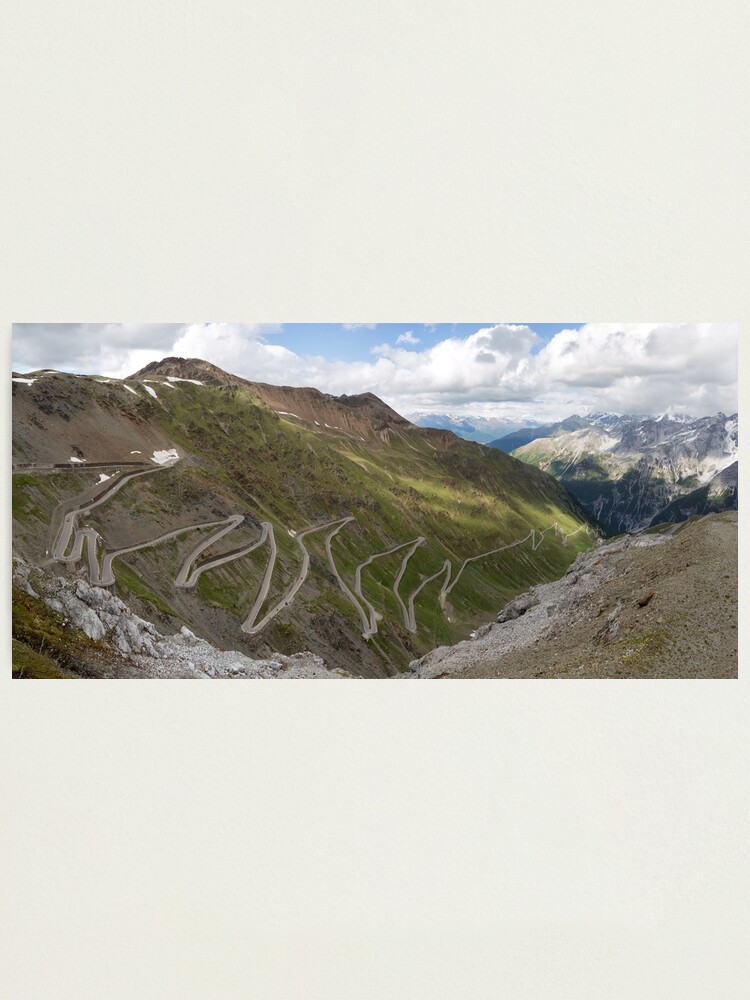 Alternate view of Curves of Stelvio Pass Photographic Print