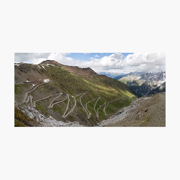 Curves of Stelvio Pass Photographic Print