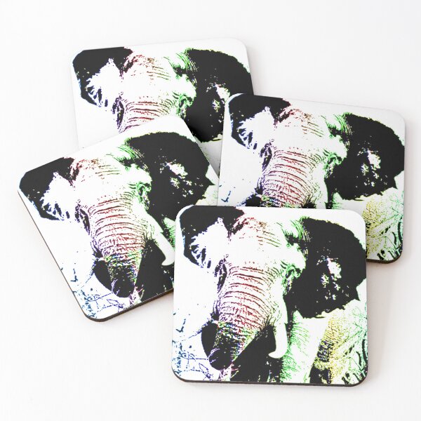 Item preview, ELEPHANT BULL IN A RAINBOW  designed and sold by johnnyssandart.
