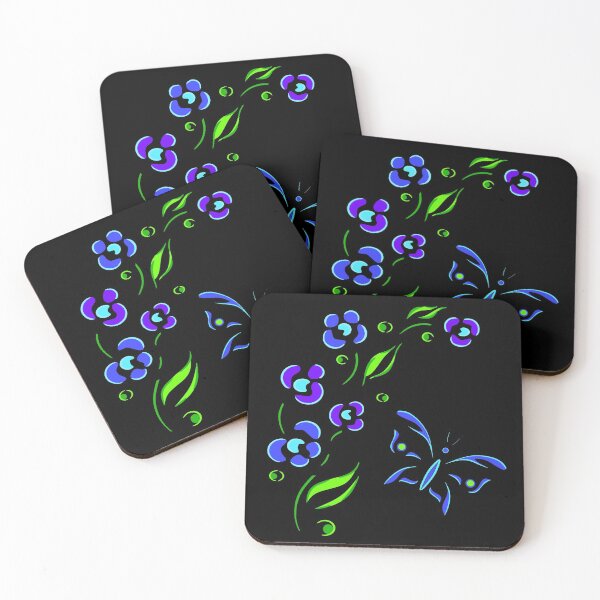 Item preview, Flowers and Butterflies Blue designed and sold by Czerra.