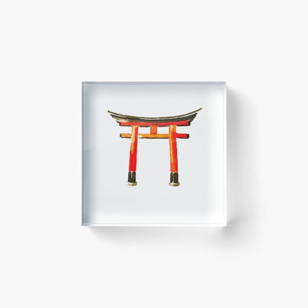 Dibujo Torii | Japon  Bloque acrílico