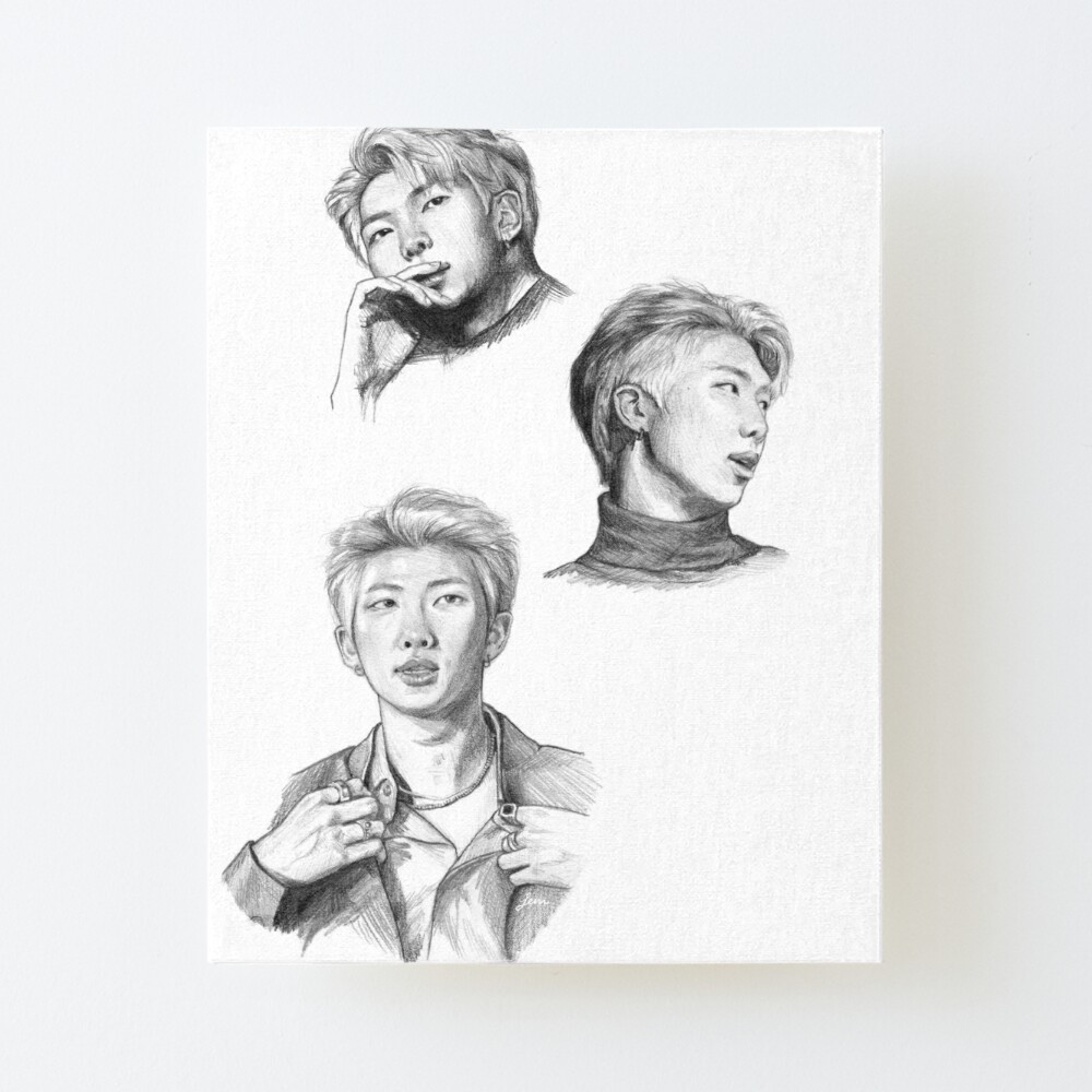 BTS members drawing | Love art, Pencil drawings, Drawings