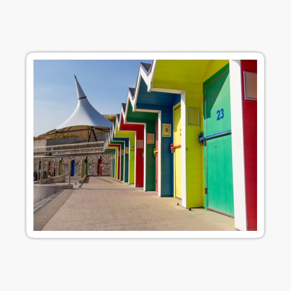 Rainbow Huts Sticker