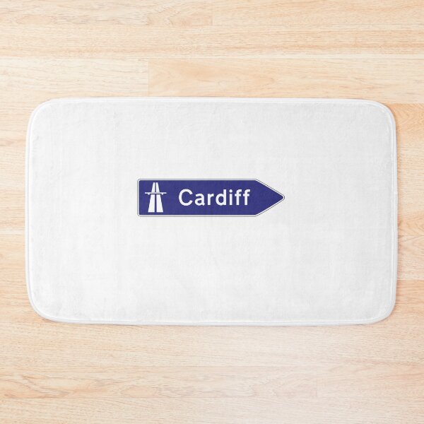 Item preview, Cardiff uk motorway sign designed and sold by qlobba.
