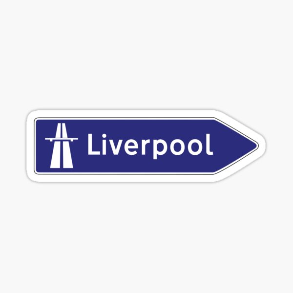 Item preview, Liverpool uk motorway sign designed and sold by qlobba.