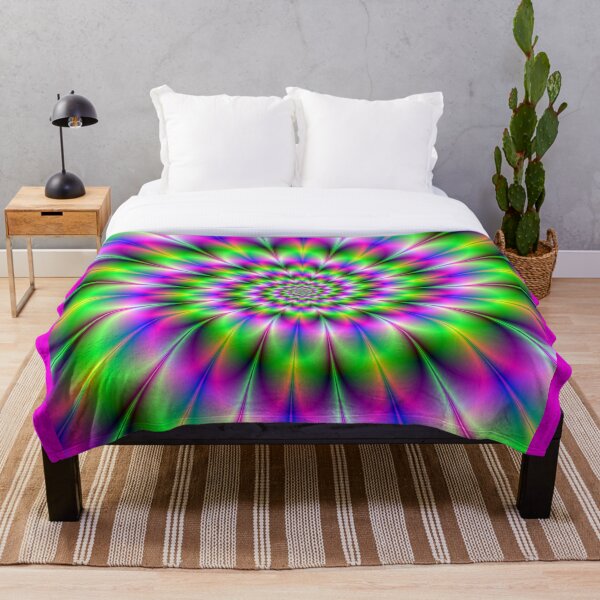 Artikelvorschau, Spiral Rosette in Pink Grün und Blau entworfen und verkauft von EyeBogglers.
