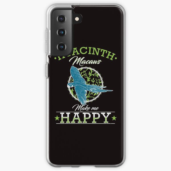 Hyacinth Macaw Parrot Bird Feather Samsung Galaxy Soft Case