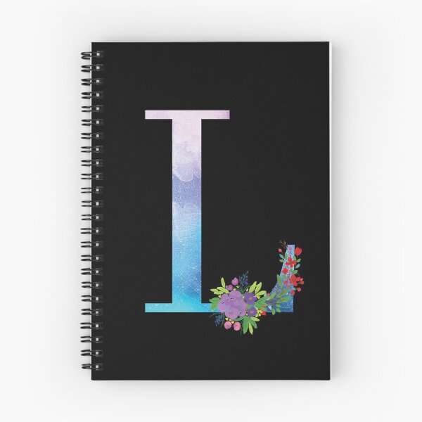 Artikelvorschau, Aquarell Blumenmonogramm Buchstabe L entworfen und verkauft von tribbledesign.