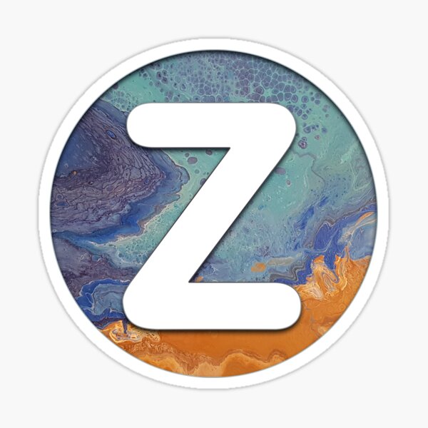 Ocean Letter Z Sticker