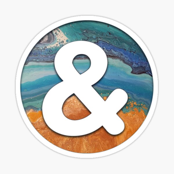 Ocean Letter '&' Sticker