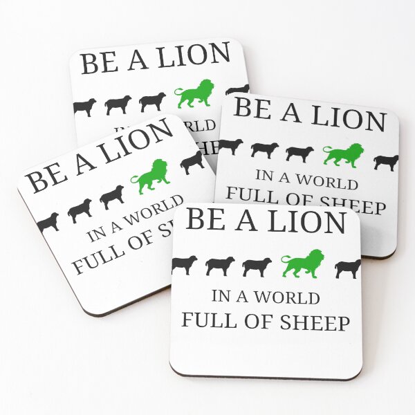 Item preview, Be a lion in a world full of sheep designed and sold by kailukask.