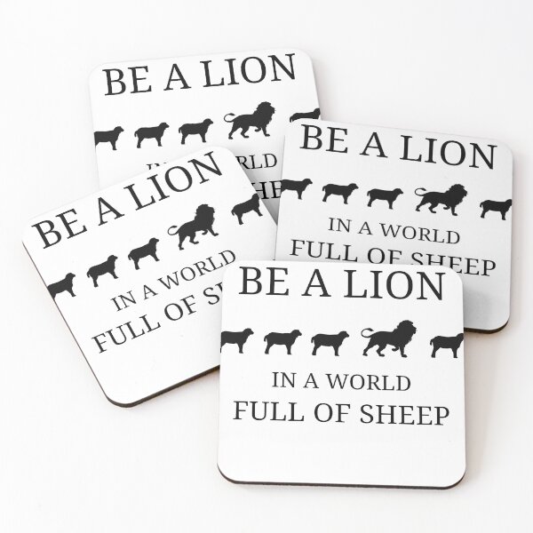 Item preview, Be a lion in a world full of sheep designed and sold by kailukask.