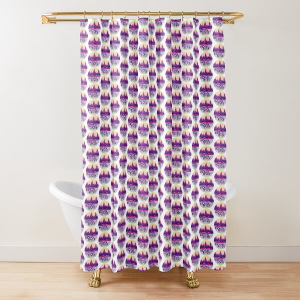Small Kayak Club: Purple Haze Shower Curtain