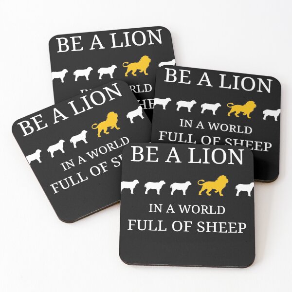 Item preview, Be a lion in a world full of sheep designed and sold by kailukask.