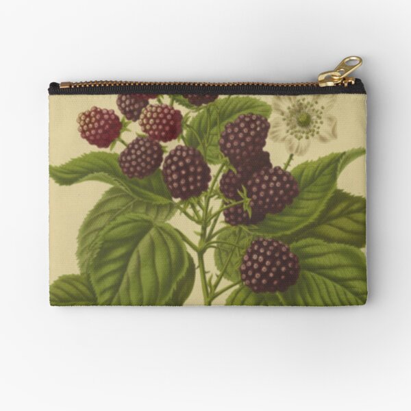 Botanical Blackberry Zipper Pouch
