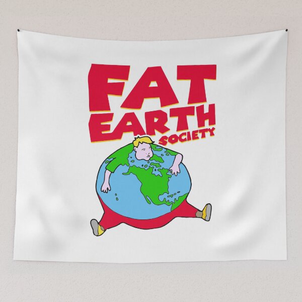 Item preview, Fat Earth Society (Flat Earth Humor) designed and sold by FlatEarthBiz.