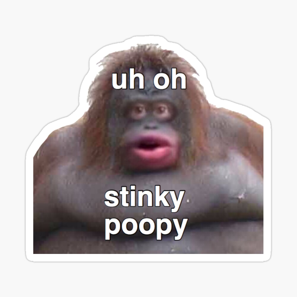 Uh Oh Stinky Poop Greeting Card By Calllieann Redbubble.