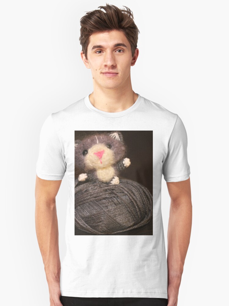 Alternate view of Fuzzy Cat Slim Fit T-Shirt