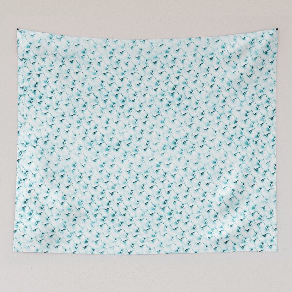 Item preview, White and blue rectangles, abstract shapes designed and sold by ShapesColors.