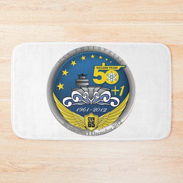 Item preview, USS Enterprise (CVN-65) Inactivation Crest designed and sold by Nikki SpaceStuffPlus.