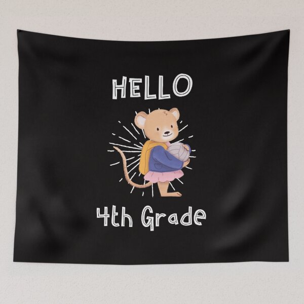 Item preview, Hello Fourth Grade Squirrel - Woodland Animals 4th Grader School designed and sold by shoutoutshirtco.