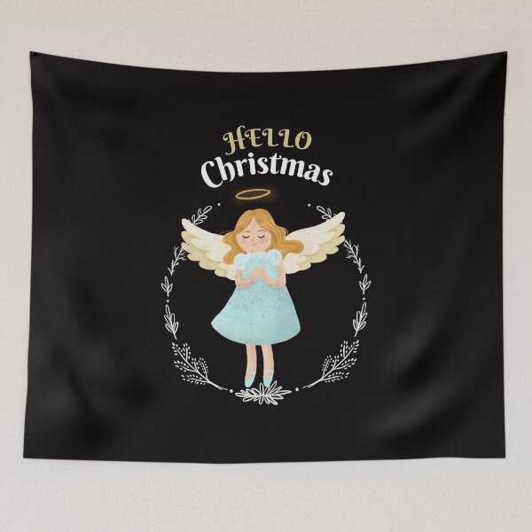 Item preview, Hello Christmas - Kids Story Book Angel Children's Sketch Cartoon designed and sold by shoutoutshirtco.