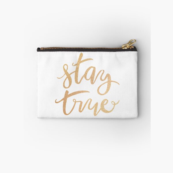 Item preview, Stay True, Be You —Glitter Gold Version designed and sold by THEARTICSOUL.