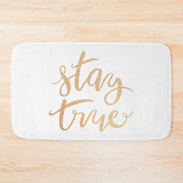Item preview, Stay True, Be You —Glitter Gold Version designed and sold by THEARTICSOUL.