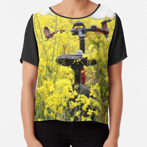 Moulton Bicycle in Rapeseed Oil Flowers Chiffon Top
