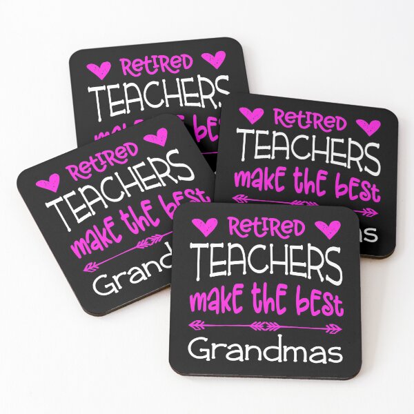 Item preview, Teacher Retirement Best Grandmas Retired Gift Retiring Quote design designed and sold by CreatedByHeidi.