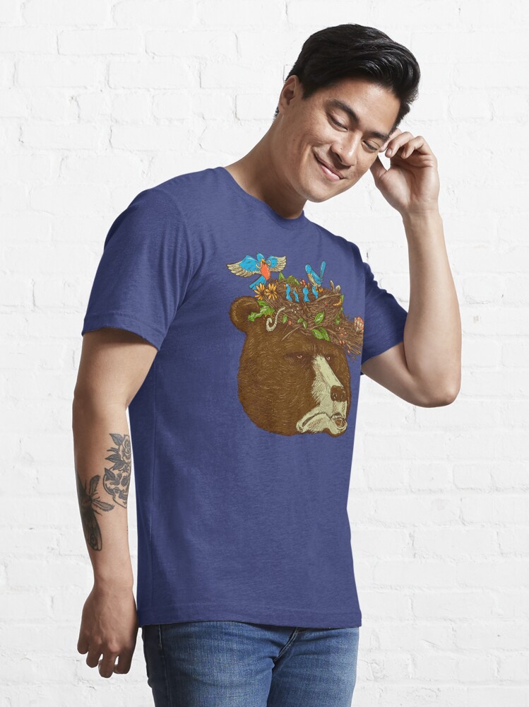 Thumbnail 3 of 7, Essential T-Shirt, Mr Bears Nature Hat designed and sold by nickv47.