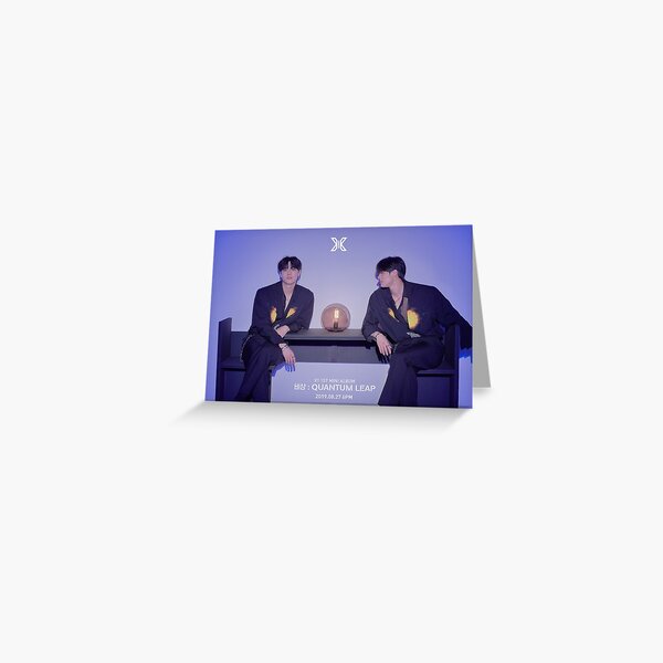 X1 1st Mini Album 비상 Quantum Leap Official Concept Photo Quantum Leap Ver Kim Woo Seok 김우석 Greeting Card By Yunooyanoo Redbubble