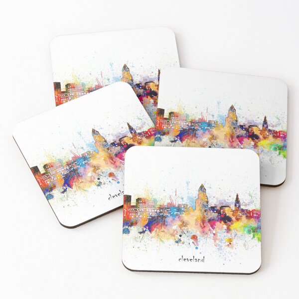Item preview, cleveland skyline designed and sold by BekimART.