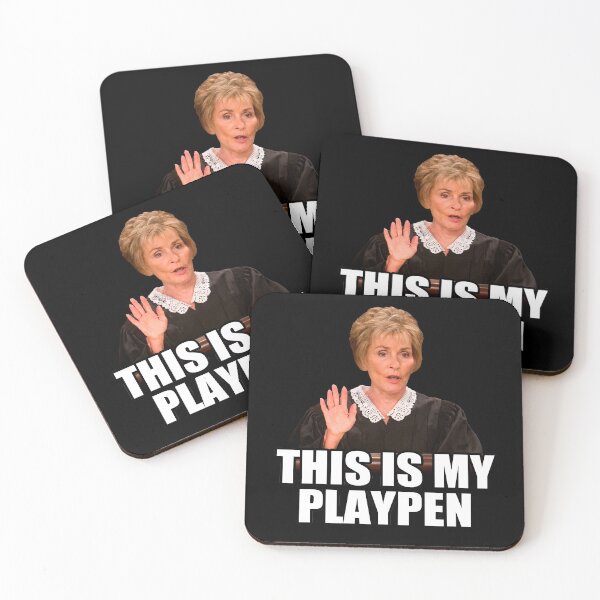Item preview, Judge Judy - This is My Playpen designed and sold by SparkleAndFluff.