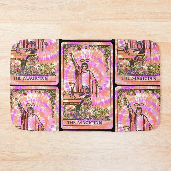 Item preview, Tie Dye Psychedelic Tarot Rider Waite Smith Magician Card designed and sold by TheTarotShop.