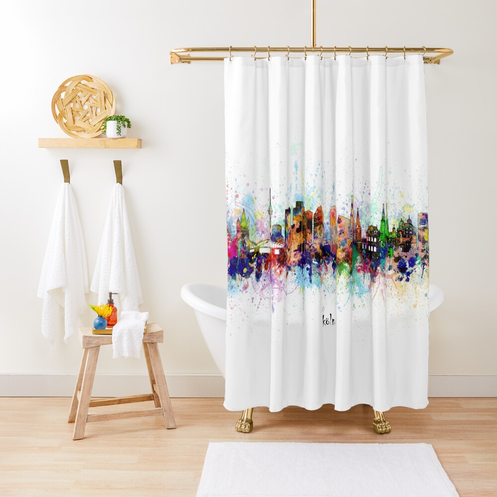 cologne skyline Shower Curtain