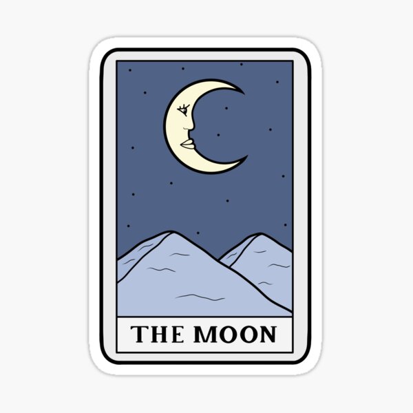 The moon Sticker