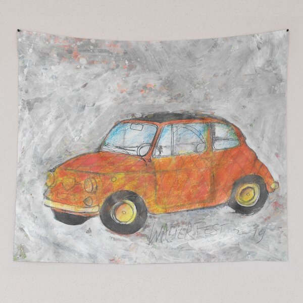 Item preview, Fiat 500 orange designed and sold by walterfest.