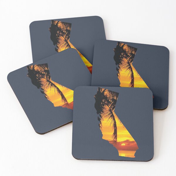 Item preview, Sunset Cali Life Palm Trees Beach in California Silhouette designed and sold by BlackCoffeeCake.