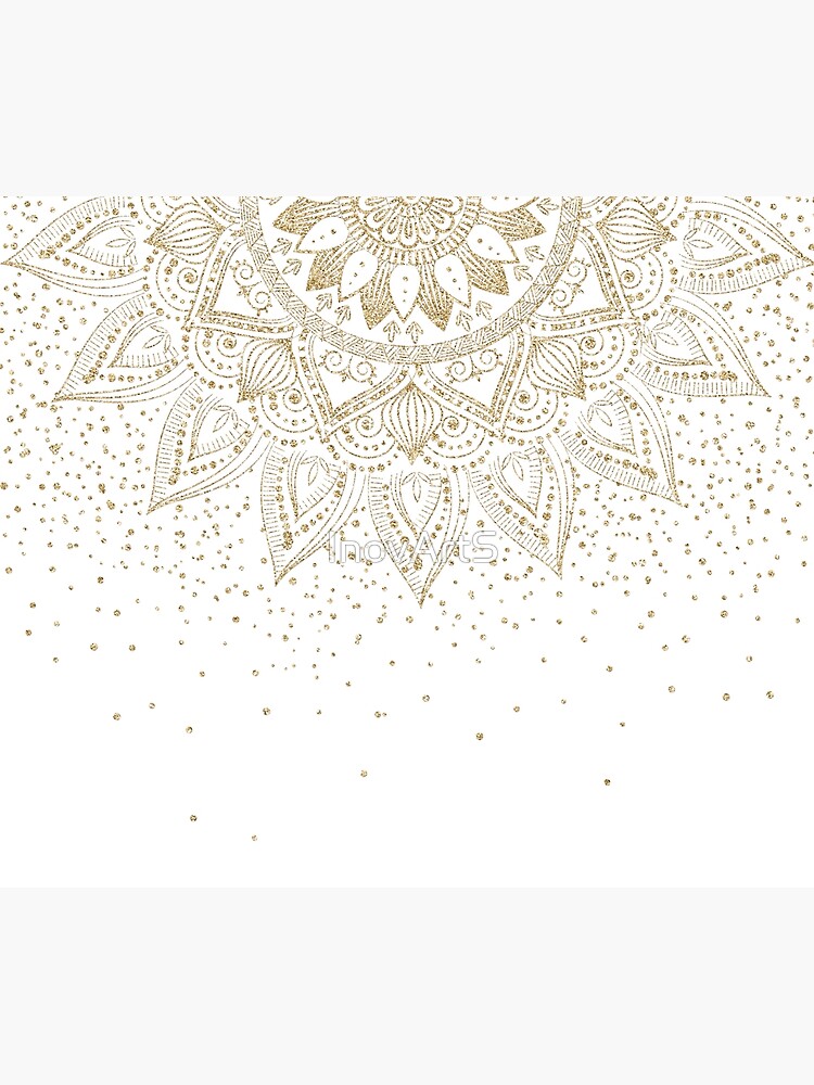 Elegant Gold Mandala Confetti Design by InovArtS