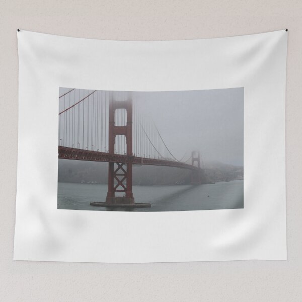 Item preview, A view of the foggy Golden Gate Bridge designed and sold by prithvi454.
