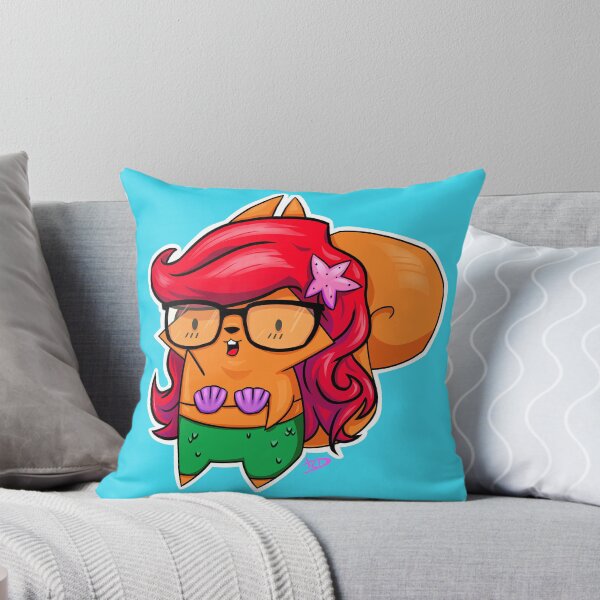 Hipster Squirrel Throw Pillow