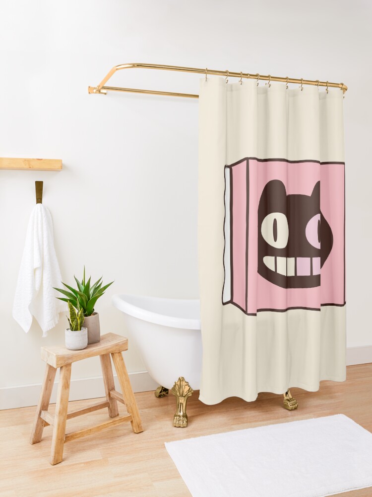 Alternate view of Cookie Cat from Steven Universe Shower Curtain