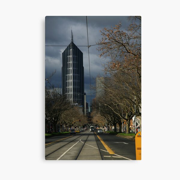city winter. elizabeth st, melbourne Canvas Print