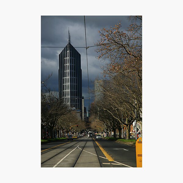 Item preview, city winter. elizabeth st, melbourne designed and sold by bodhiimages.