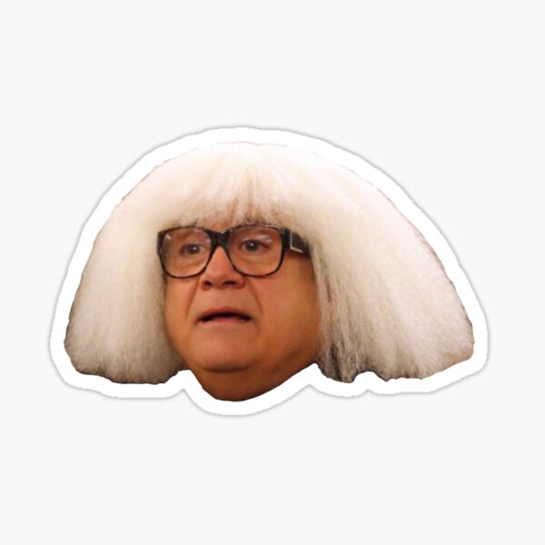 danny devito artist wig Sticker